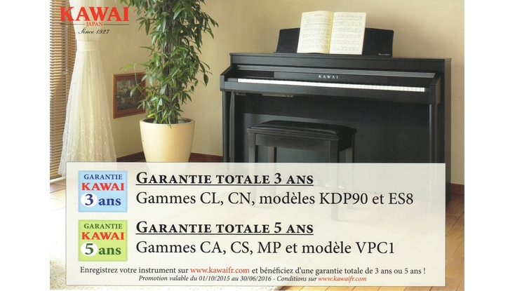 Extension de garantie Kawai