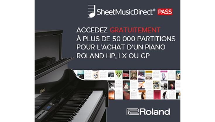 Partenariat Roland et Sheet Direct Music